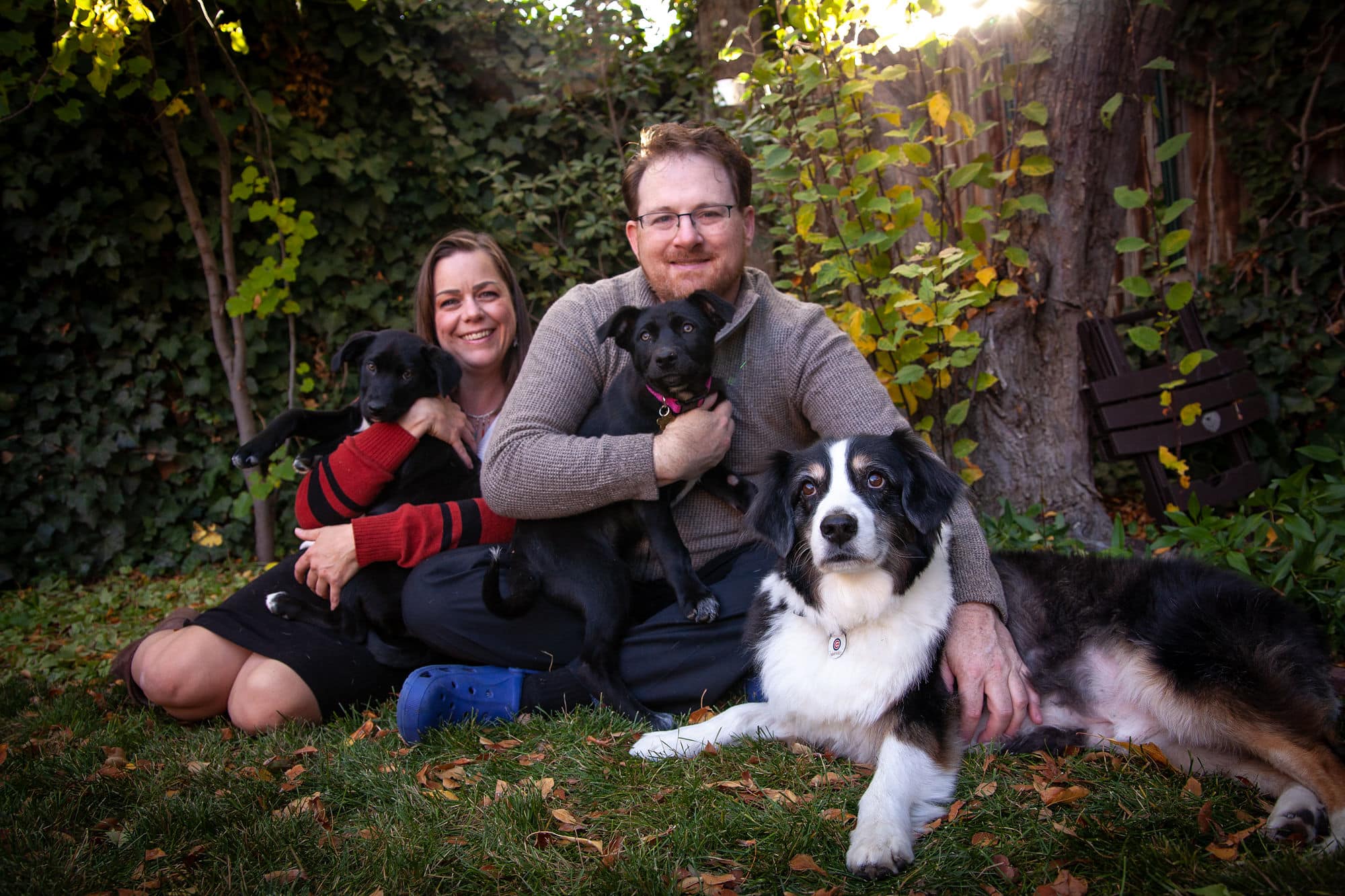 This is my family and I’m eager to meet your family: From left to right, Oliver Bauer, Amy Hawkins, Brendan O’Reilly, Isabeau, and Big Jake.